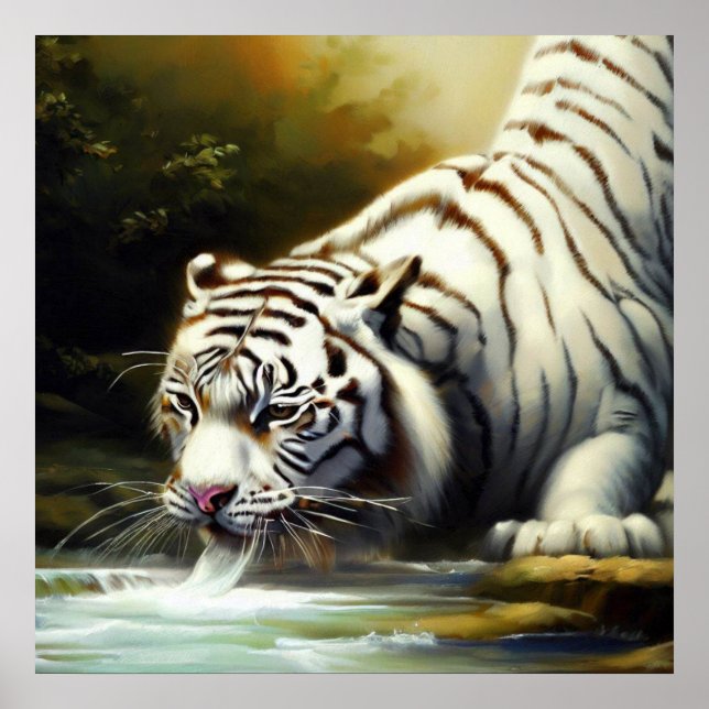 Chinese White Tiger (20) Poster (Front)