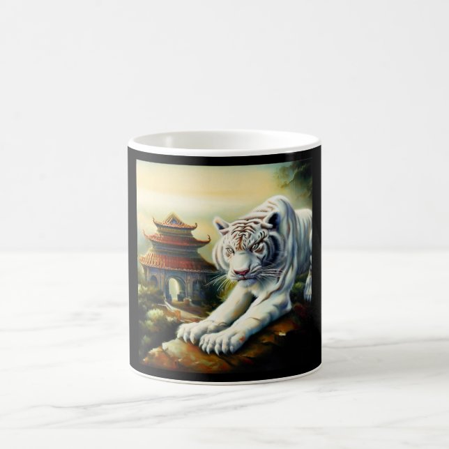 Chinese White Tiger (23) Coffee Mug (Center)