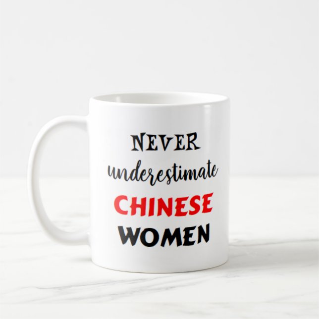 chinese women coffee mug (Left)