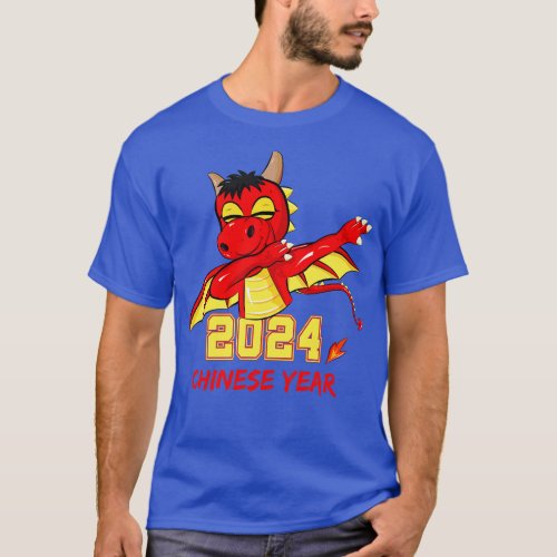 Chinese Year 2024 Dabbing Dragon T_Shirt