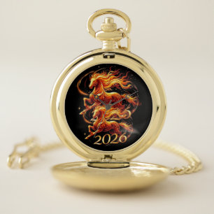 Chinese Year of Horse 2026 Celebrations Pocket Watch