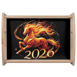 Chinese Year of Horse 2026 Celebrations Serving Tray