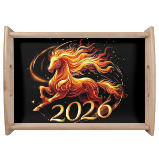 Chinese Year of Horse 2026 Celebrations Serving Tray