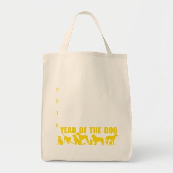 Chinese Year Of The Dog Black Silhouettes G B Tote Bag by 2020_Year_of_rat at Zazzle