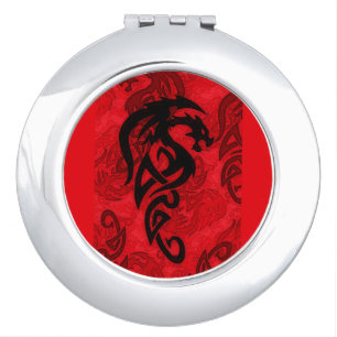 Chinese Year of the Dragon Art   Compact Mirror