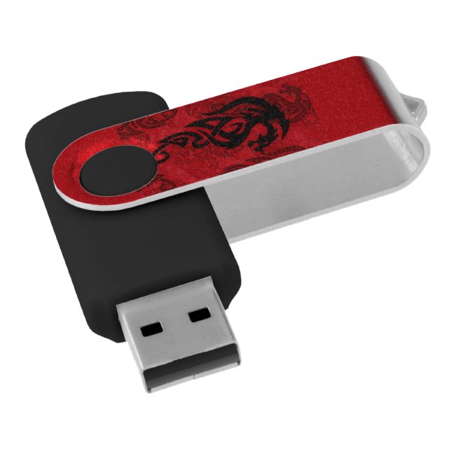 Chinese Year of the Dragon Art   Flash Drive (Angled)