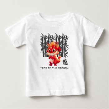 Chinese Year Of The Dragon | Cute Little Dragon Baby T-shirt by artofmairin at Zazzle