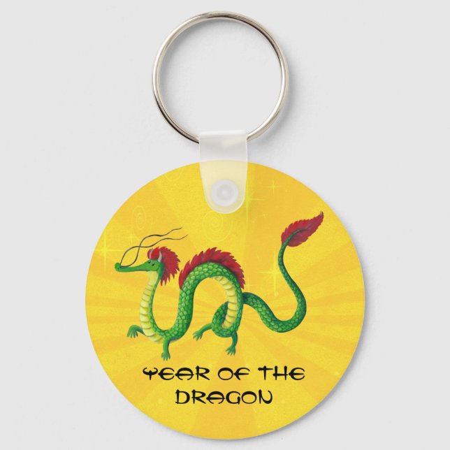 Chinese Year of The Dragon Keychain (Front)