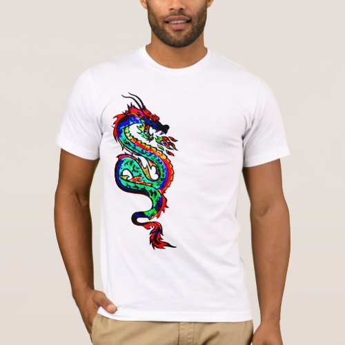 Chinese Year of The Dragon Tee Red Dragon Graphic T_Shirt