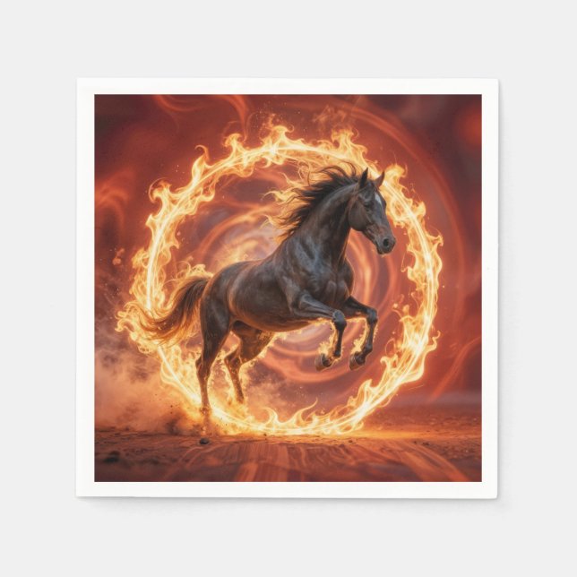 Chinese Year of the Fire Horse Napkins (Front)