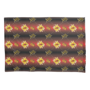 Chinese Year of the Ox Elegant Floral Pillow Case
