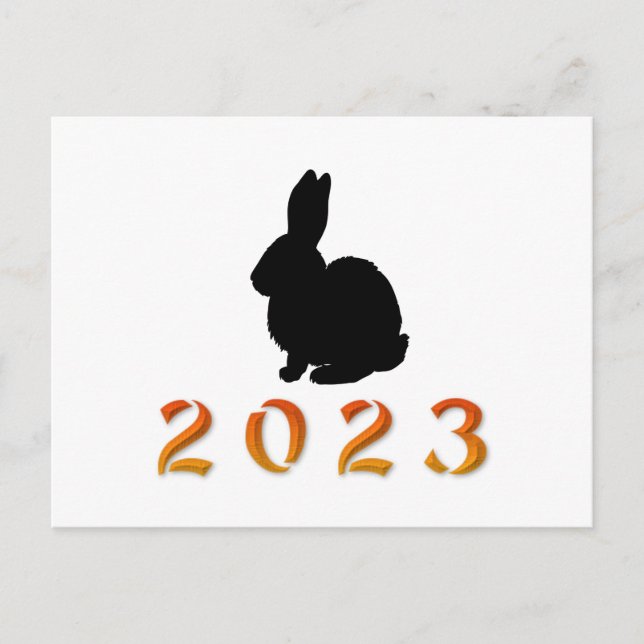 Chinese Year of the Rabbit 2023 Postcard (Front)