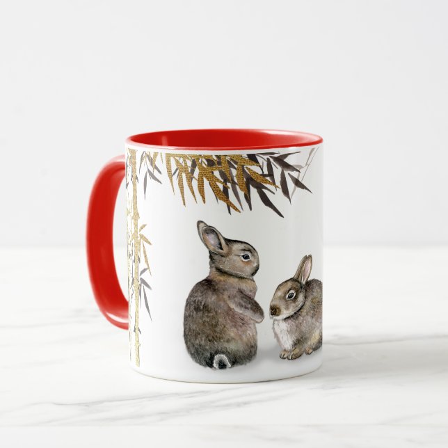 Chinese Year of the Rabbit | Custom Year Mug (Front Left)