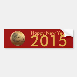 Chinese Year of The Ram Custom 2015 Bumper Sticker