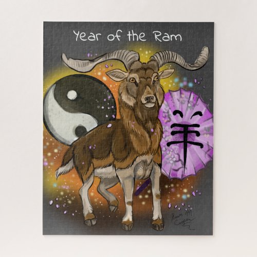 Chinese Year of the Ram Jigsaw Puzzle
