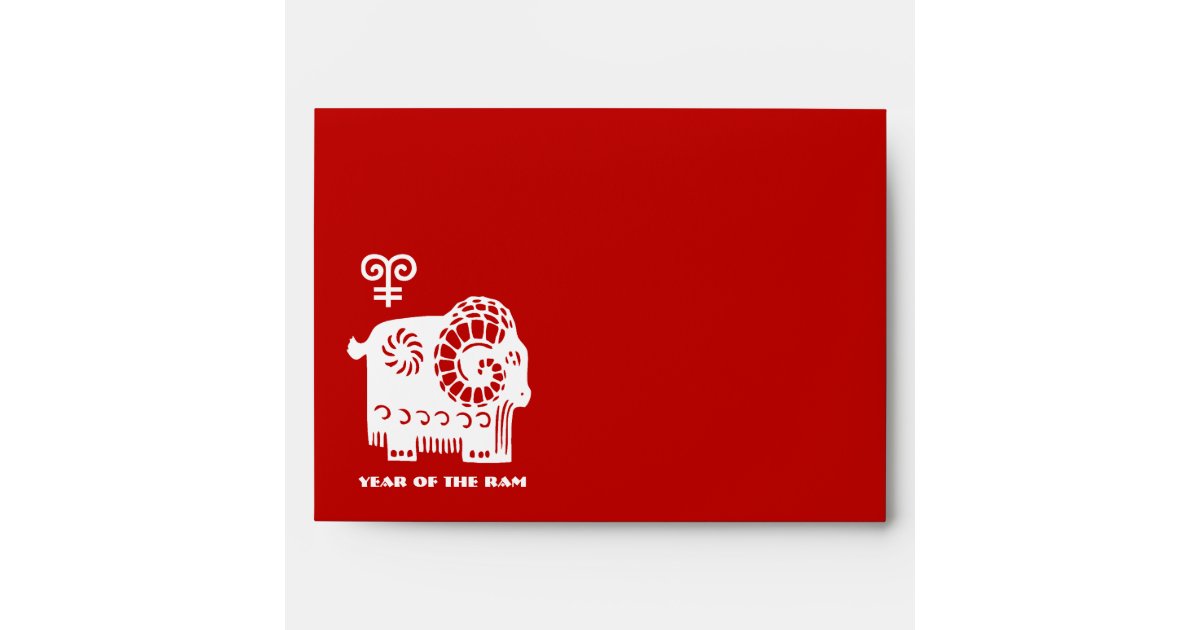 6 Paper-Art Year of Sheep Red Envelopes, Arts & Crafts