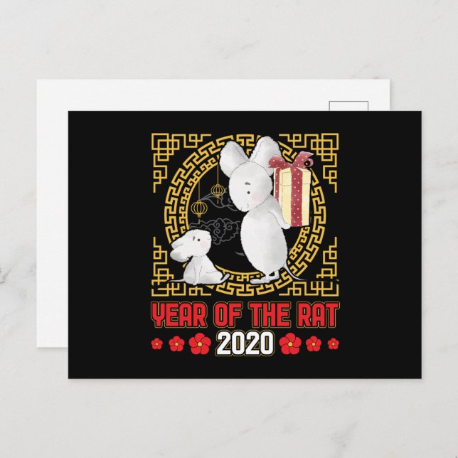 Chinese Year of the Rat 2020 Postcard (Front/Back)
