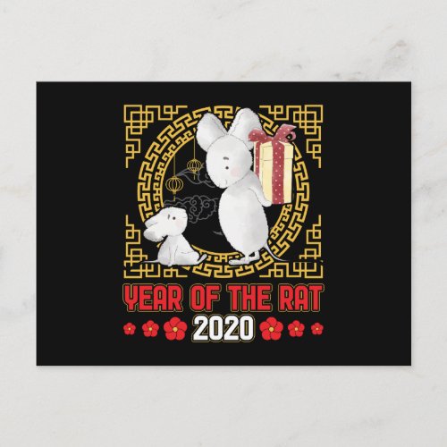 Chinese Year of the Rat 2020 Postcard