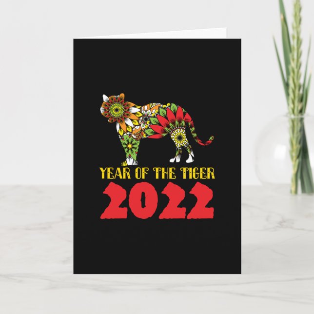 Chinese Year of the Tiger 2022 Card (Front)