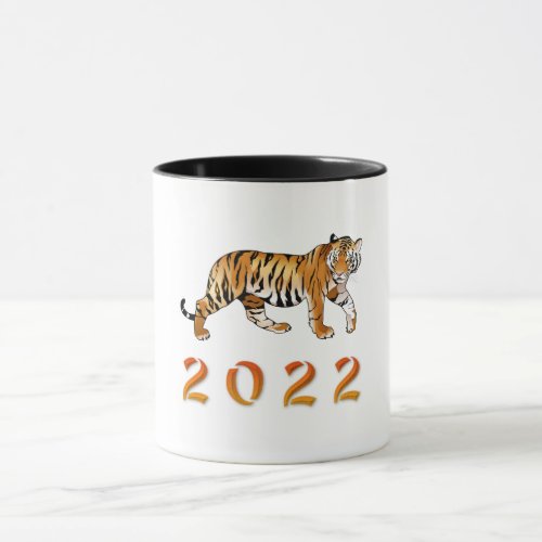Chinese  Year of the Tiger 2022 illustration Mug