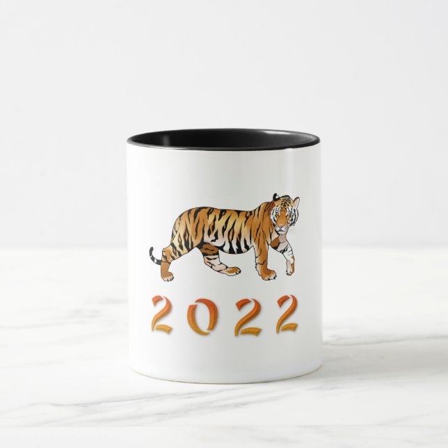 Chinese  Year of the Tiger 2022 illustration Mug (Center)