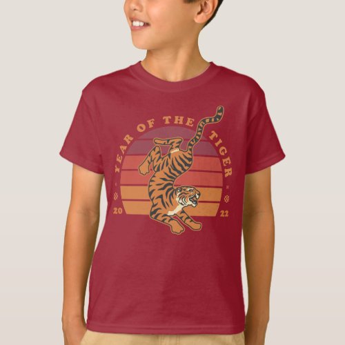 Chinese Year of the Tiger 2022 Kids T_Shirts