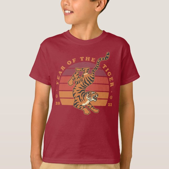 Chinese Year of the Tiger 2022 Kids T-Shirts (Front)