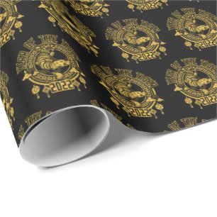 Chinese Year of the Tiger 2022 Silhouette Wrapping Paper