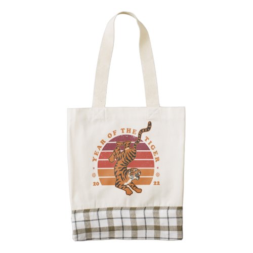 Chinese Year of the Tiger 2022 Zazzle Heart Totes