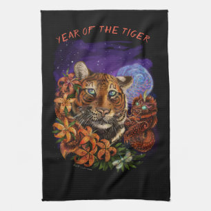Chinese Year of the Tiger Kitchen Towel