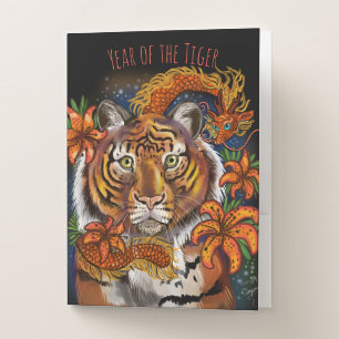 Chinese Year of the Tiger Pocket Folder
