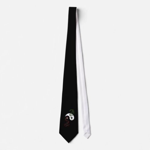 Chinese Yin Yang Year of the Dragon Tie