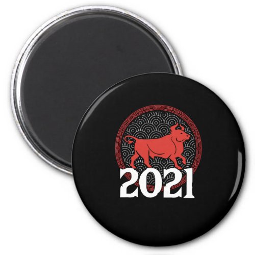 Chinese Zodiac 2021 Year Of The Ox New Year Gift Magnet