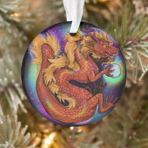 Chinese Zodiac 2024 Year of the Dragon Ornament