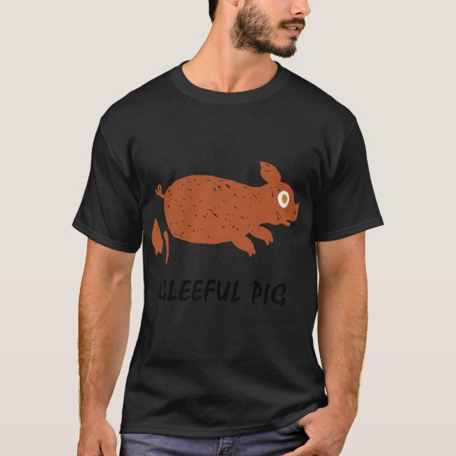 Chinese Zodiac 2 Gleeful Pig family T-Shirt (Front)