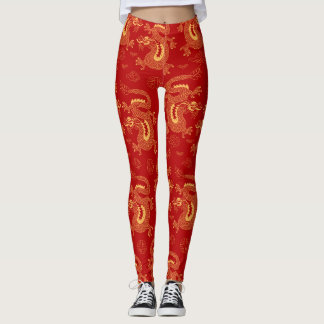 Chinese Zodiac Dragon, happy new year Leggings