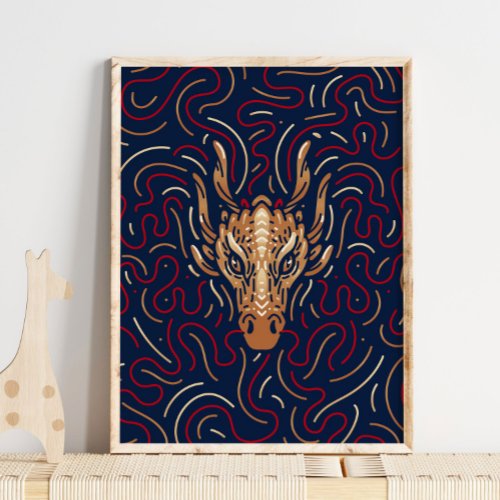 Chinese Zodiac Dragon  Zodiac Digital Print