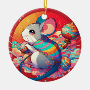 Chinese Zodiac: From Rats to Riches Ceramic Ornament