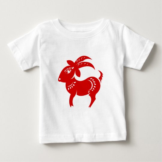 CHINESE ZODIAC GOAT PAPERCUT ILLUSTRATION BABY T-Shirt