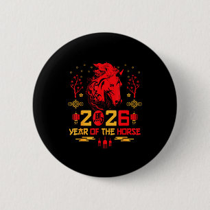 Chinese Zodiac Horse2026 Decorations Year Of The H Button