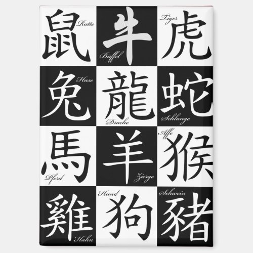 chinese zodiac magnet