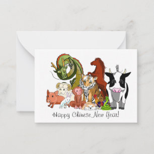 Chinese Zodiac Note Card