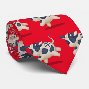 Chinese Zodiac Ox Cute Astrology Sign Neck Tie