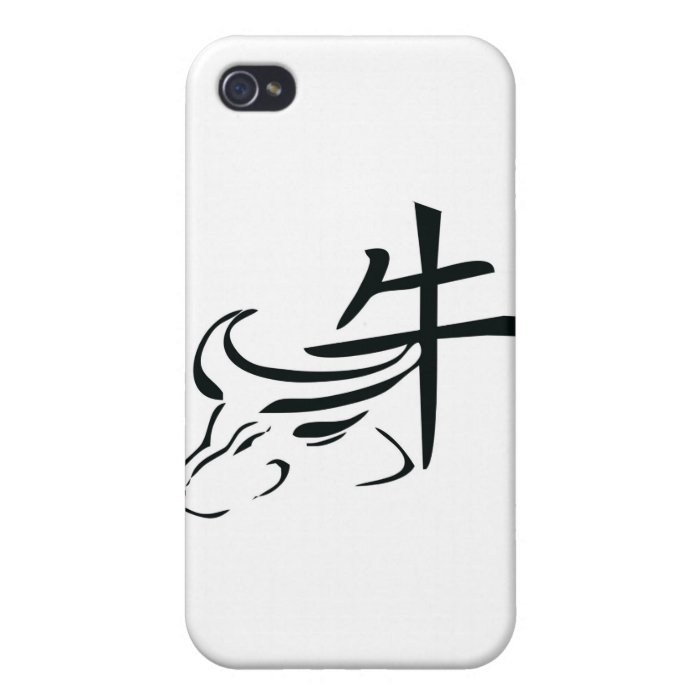 Chinese Zodiac Ox iPhone 4/4S Covers