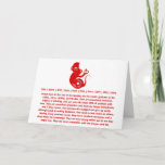 Chinese Zodiac Papercut Monkey Illustration Holiday Card at Zazzle