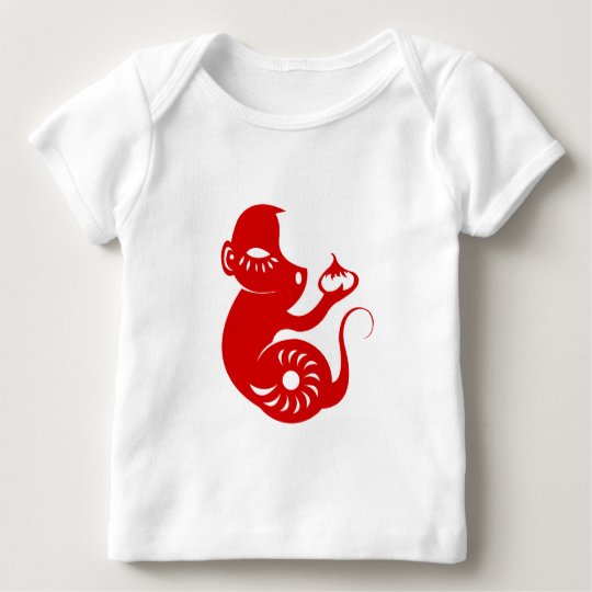 CHINESE ZODIAC PAPERCUT MONKEY ILLUSTRATION SHIRT