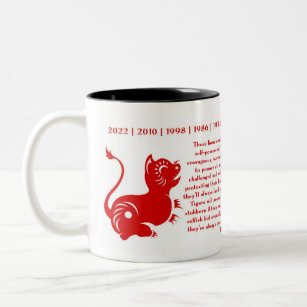 Year Of The Tiger Chinese Zodiac Coffee Cup Chinese Calendar Mug Tiger Year Of Tiger 2022