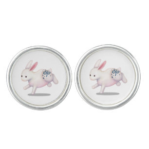 Chinese Zodiac Rabbit Cute Astrology Sign Cufflinks