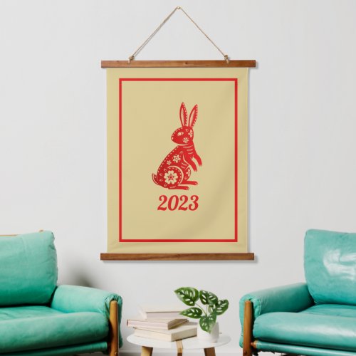 Chinese Zodiac Rabbit Hanging Tapestry