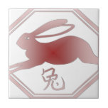 Chinese Zodiac Rabbit Tile at Zazzle